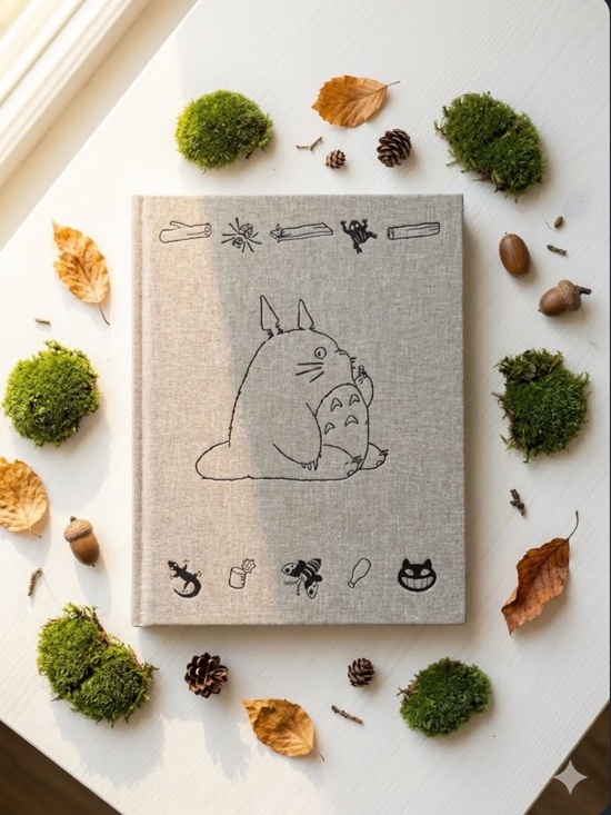 My Neighbor Totoro Other - Embroidered Totoro Sketchbook